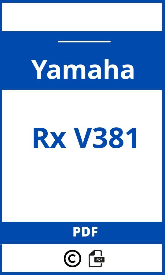 Handleiding Yamaha Rx V381 Nederlands Instructieboekje